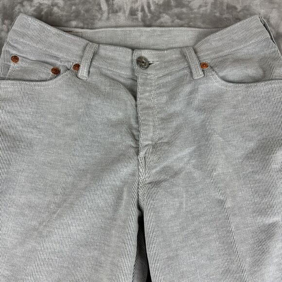 Levi's 517 Corduroy Pants Women's 13 S Gray Boot Cut Stretch Retro Y2K (1022) - Picture 2 of 13